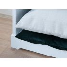 Torniella nyitott könyves szekrény, fehér + méz