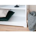 Torniella nyitott könyves szekrény, fehér + méz