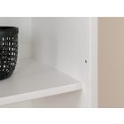 Torniella nyitott könyves szekrény, fehér + méz