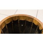 Virágtartó dézsa, 3 abroncsos, 60x51 cm