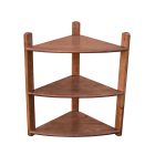 Sarok fenyő falipolc 3-as, pácolt