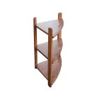 Sarok fenyő falipolc 3-as, pácolt