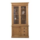 Direktor 2ajtós, 3 fiókos  üveges szekrény (K-46-75)