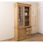 Direktor 2ajtós, 3 fiókos  üveges szekrény (K-46-75)