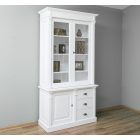 Direktor 2ajtós, 3 fiókos  üveges szekrény (K-46-75)