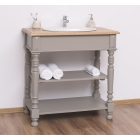 Nyitott fürdőszoba szekrény (90 cm magas)