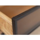 Montalto fiókos komód, üveggel