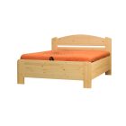 Zsombor magasított ágyneműtartós, gázrugós, fenyő  franciaágy 160