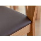 Piero szék, barna ülőfelülettel