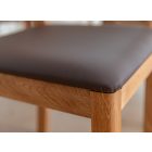 Piero szék, barna ülőfelülettel