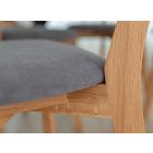 Lucio szék, szürke szövettel