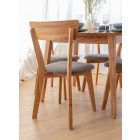 Lucio szék, szürke szövettel