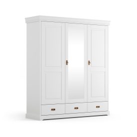 Torniella 3 ajtós, tükrös szekrény, fehér