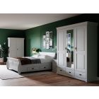 Torniella 3 ajtós, tükrös szekrény, fehér