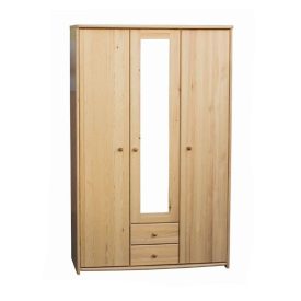 Zsombor 3 ajtós, 2 fiókos, középen tükrös szekrény