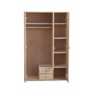 Zsombor 3 ajtós, 2 fiókos, középen tükrös szekrény