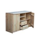 Zsombor 2 ajtós, 2 kis fiókos, nyitott komód