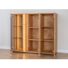 Carlo alacsony, széles vitrines komód