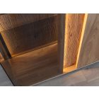 Carlo alacsony, széles vitrines komód