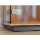 Carlo alacsony, széles vitrines komód