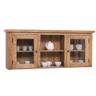 2 ajtós, üveges + nyitott felső elem