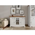 Berbenno 3 ajtós üveges komód F+T