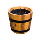 Virágtartó dézsa, 2 abroncsos, 36x32 cm