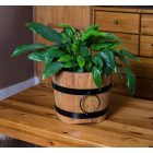 Virágtartó dézsa, 2 abroncsos, 36x32 cm