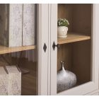 Direktor 2 üvegajtós, 2 ajtós alacsony szekrény