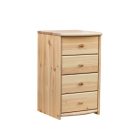 Zsombor 4 fiókos keskeny komód