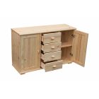 Vanessa 2 ajtós, 4 fiókos fenyő komód