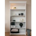 Torniella nyitott könyves szekrény, fehér