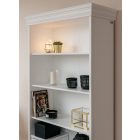 Torniella nyitott könyves szekrény, fehér