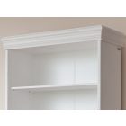 Torniella nyitott könyves szekrény, fehér