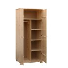 Claudia 2 ajtós akasztós+polcos nagyszekrény