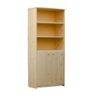 Zsombor 2 ajtós+nyitott fenyő könyves szekrény