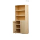 Zsombor 2 ajtós+nyitott fenyő könyves szekrény