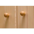 Zsombor 2 ajtós+nyitott fenyő könyves szekrény