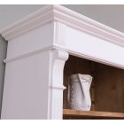 Direktor keskeny, felül polcos szekrény