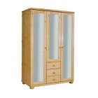 Claudia 3 ajtós, 3 fiókos, teli tükrös szekrény