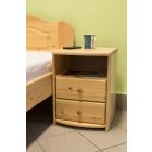 Zsombor 2 fiókos+nyitott fenyő éjjeliszekrény