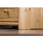 Zsombor 2 fiókos+nyitott fenyő éjjeliszekrény