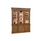 Direktor 2 ajtós, 3 fiókos  üveges szekrény (K-56-297)