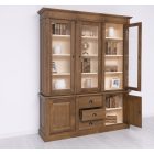 Direktor 2 ajtós, 3 fiókos  üveges szekrény (K-56-297)