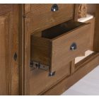 Direktor 2 ajtós, 3 fiókos  üveges szekrény (K-56-297)