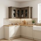 Sarok üveges felső elem