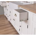 4 ajtós 2 fiókos hosszú mosogató elem