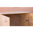 Anikó 2 ajtós komód (110 cm magas, akasztós)