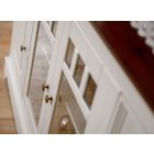 Berbenno 4 ajtós, üveges komód F+D