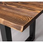 Elvira fenyő étkezőasztal, U-lábakkal (210 cm)